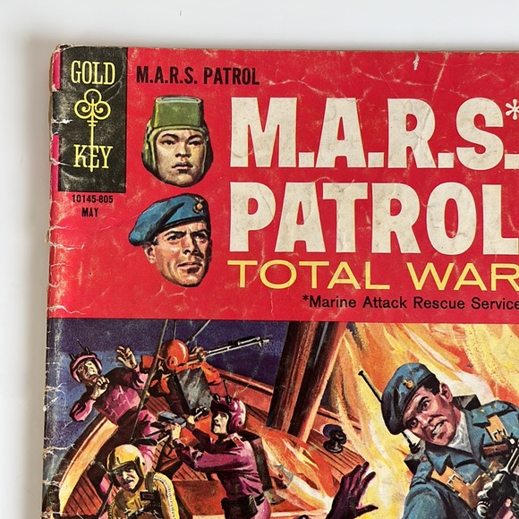 M.A.R.S Patrol #5 Gold Key Comics 1968 UC Marine Attack Rescue Service - Picture 2 of 7